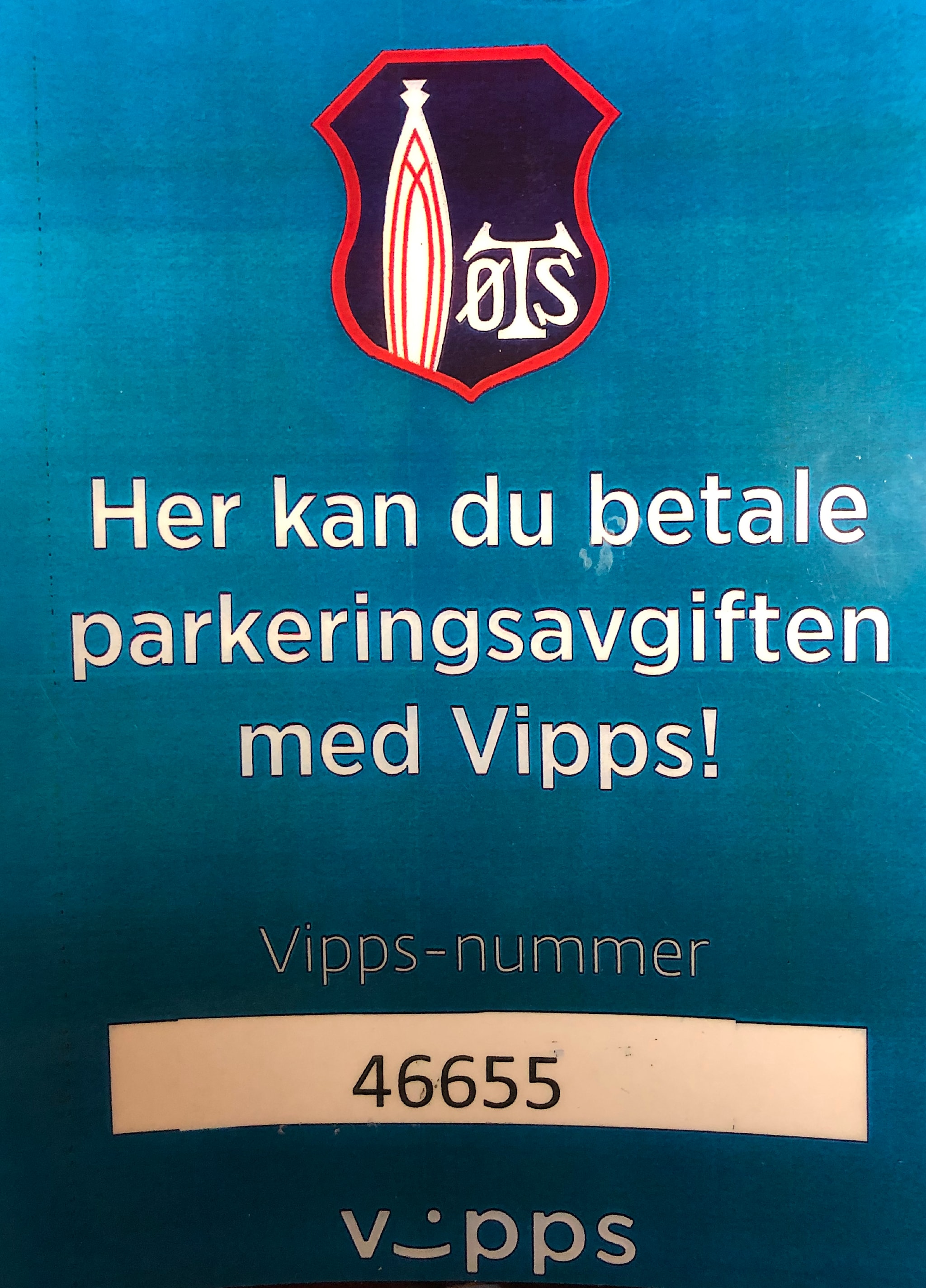 Parkering 50 kr pr dag eller 150 kr for alle dager